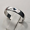 Обручальное кольцо 2,62 гр, серебро 925 проба, 19,5 размер/4мм, фото 4