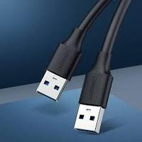 UGREEN 30136 Кабель US102 USB 2.0 A Male to A Male Cable 3m (Black)
