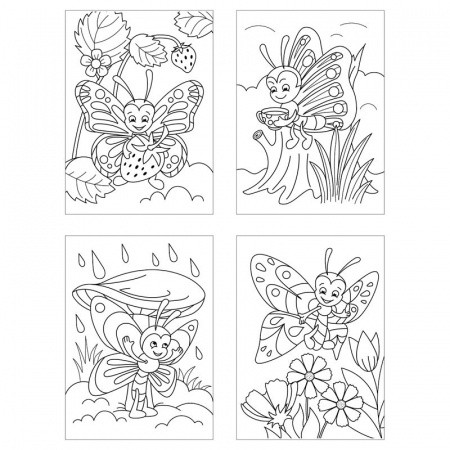 Раскраска А4 Мульти-Пульти "Бабочки", 8 страниц - фото 2 - id-p110592070