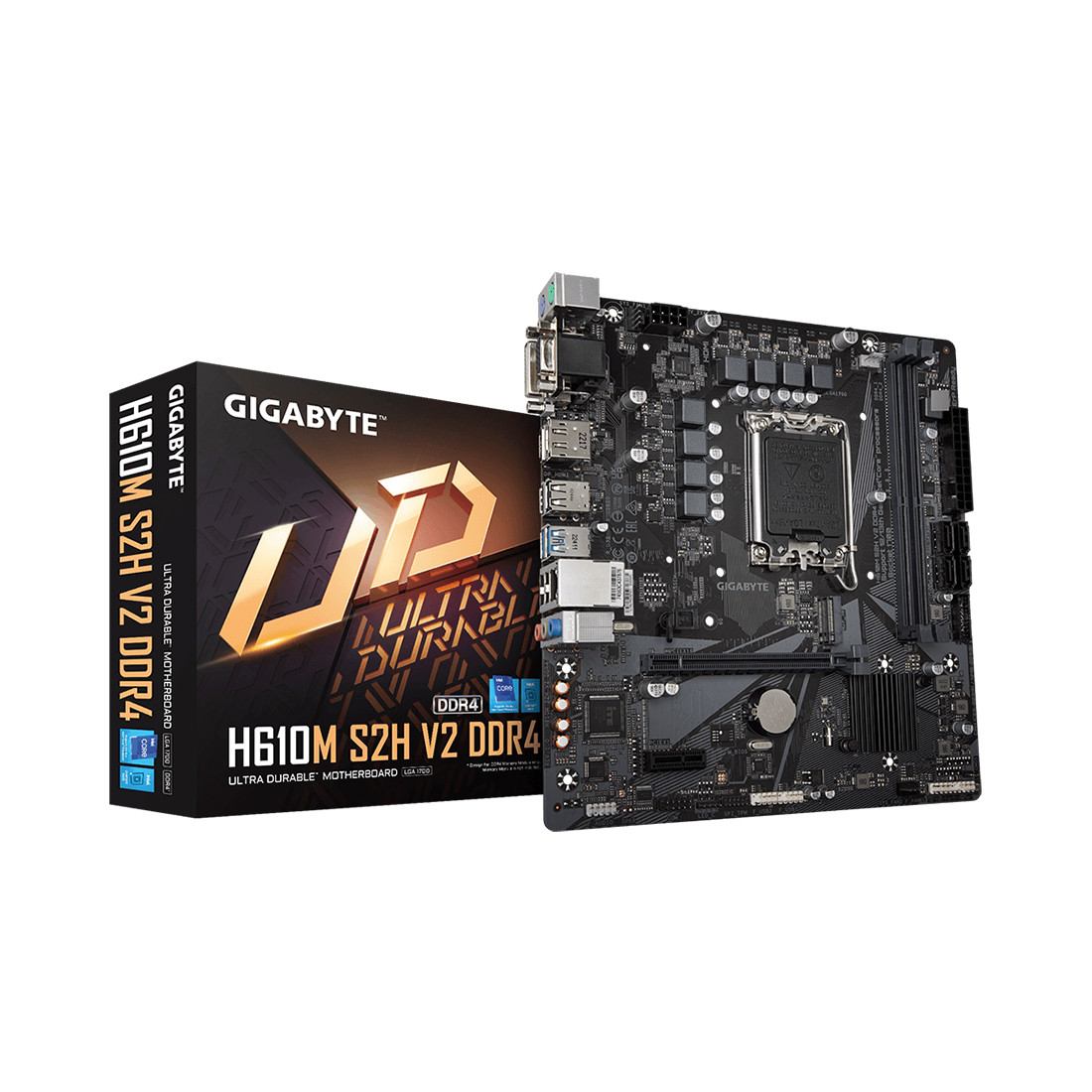 Материнская плата Gigabyte H610M S2H V2 DDR4 2-013586 - фото 1 - id-p110592126