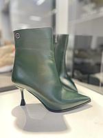 Модные женские полусапожки "Paoletti" зеленого цвета купить в интернет магазине. Обувь "осень 2023"., фото 8
