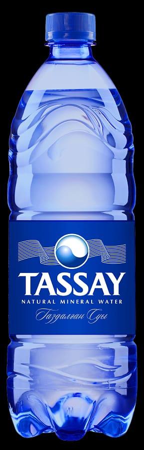 Вода газированная  питьевая "Tassay", 1 л