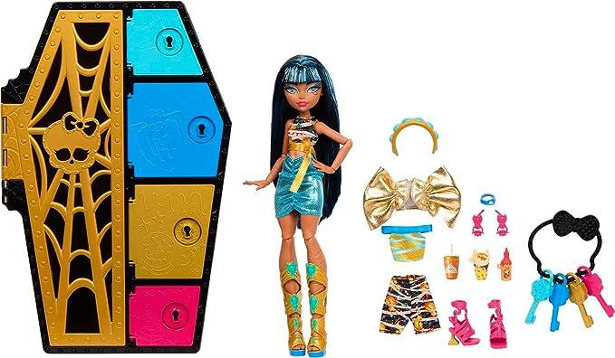 Кукла Monster High и модный набор, Клео Де Нил с шкафчиком для одежды и 19+ сюрпризов - фото 2 - id-p110592475