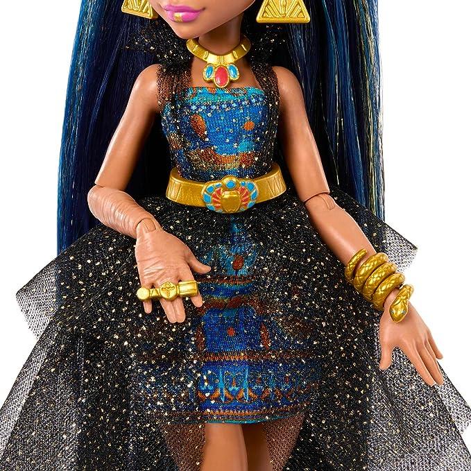 Кукла Monster High Клео Де Нил в праздничном платье Monster Ball с тематическими аксессуарами