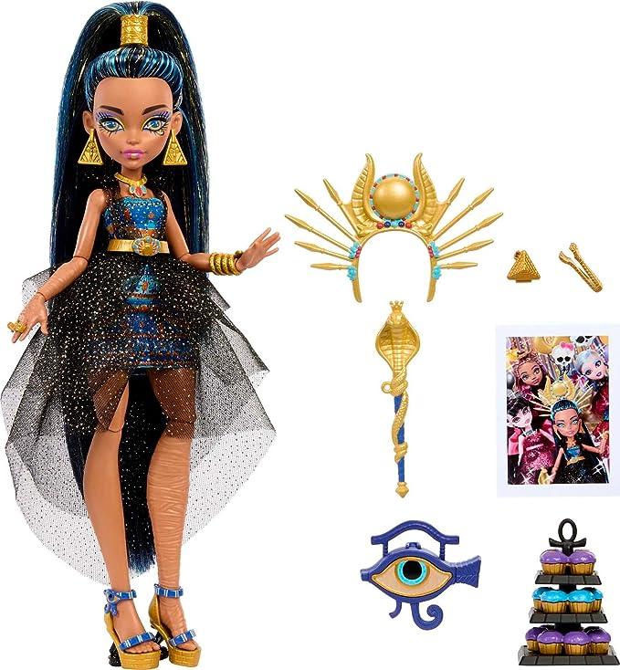 Кукла Monster High Клео Де Нил в праздничном платье Monster Ball с тематическими аксессуарами