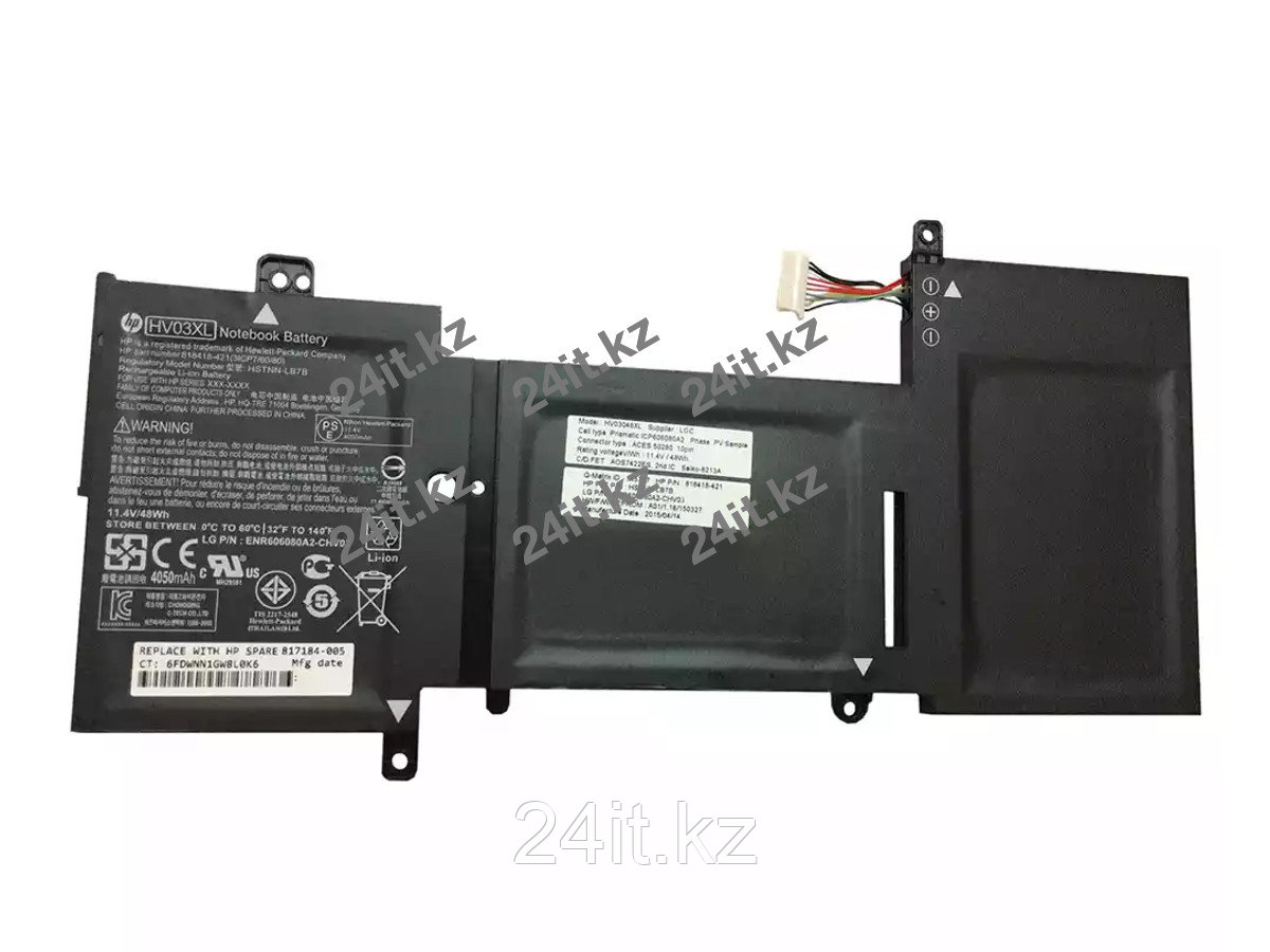 Аккумулятор HV03XL для ноутбука HP 11.4V 52Wh / 4600mAh