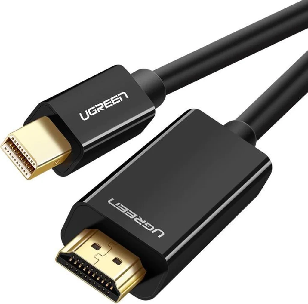 UGREEN 20848 Кабель MD101 Mini DP Male to HDMI Cable 4K 1.5m (Black)