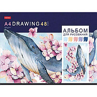 Альбом для рисования 48л. Hatber "Акварельная палитра" скоба 48А4В, фото 3