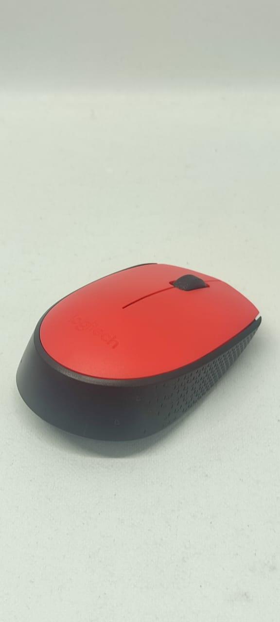 Беспроводная мышка Logitech M170 серая красный - фото 1 - id-p110597361