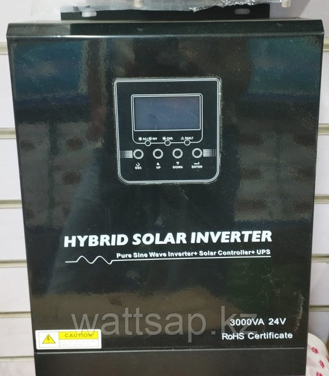 Гибридный солнечный инвертор HPS 3K-24V (2,4кВт) со встроенным MPPT контроллером 100А