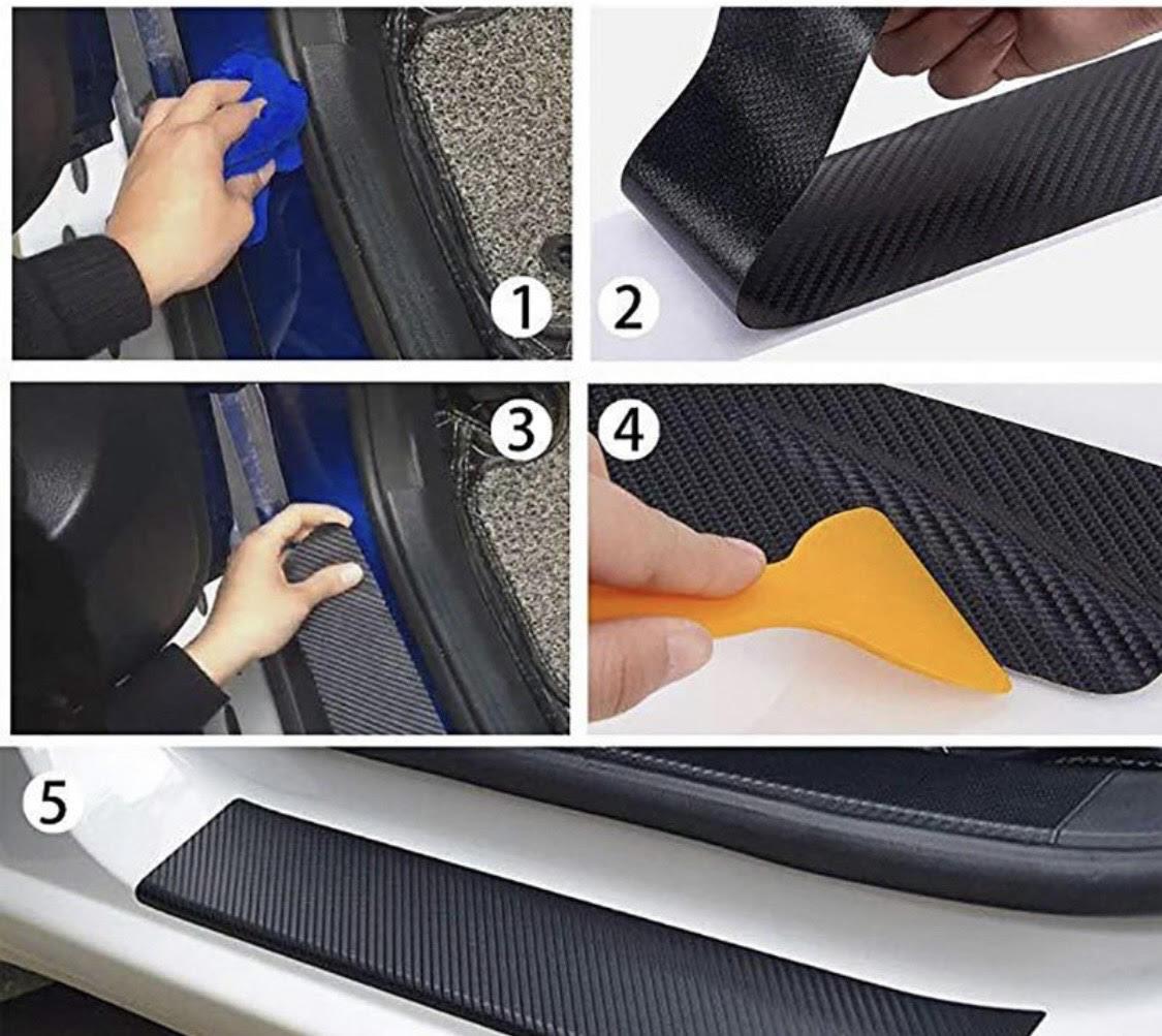 Защитная 3D нано углеродная наклейка для автомобиля 0.05x3 м - фото 3 - id-p110598458