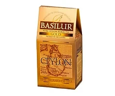 ЧАЙ ЧЕРНЫЙ ЛИСТОВОЙ BASILUR - GOLD, В КОРОБКЕ 200 Г