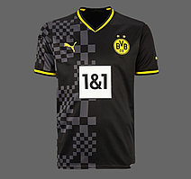 Футбольная форма Боруссия Дортмунд 2022-2023 серо-черная гостевая XL