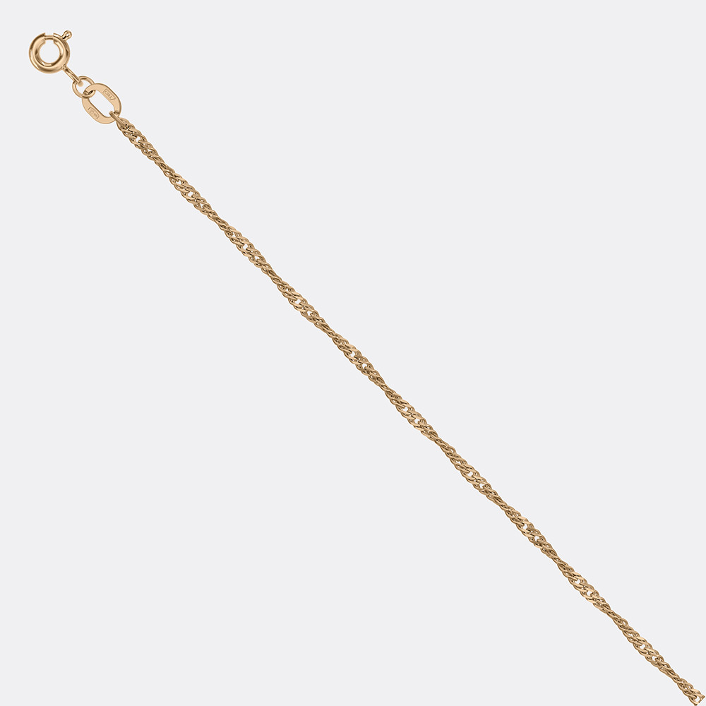 Браслеты из серебра Красцветмет НБ 22-028Ю-4 2 серебро с позолотой, сингапур, фото 1