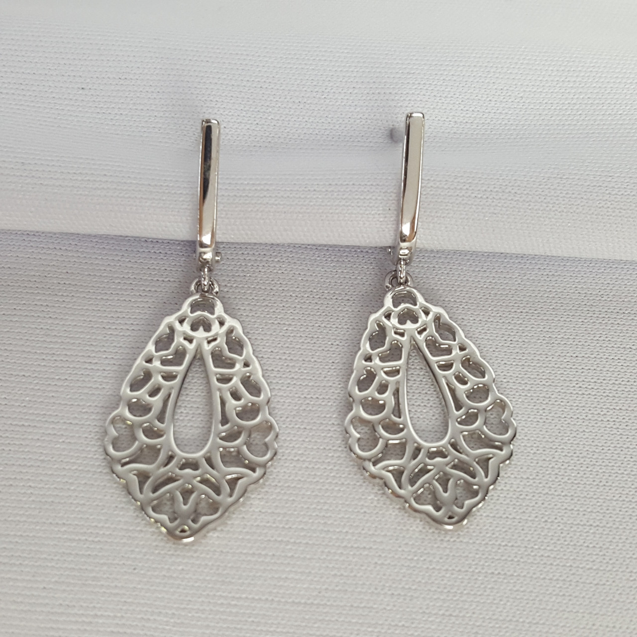 Серьги из серебра с фианитами Вознесенский 11-0090, фото 1