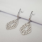 Серьги из серебра с фианитами Вознесенский 11-0090, фото 2