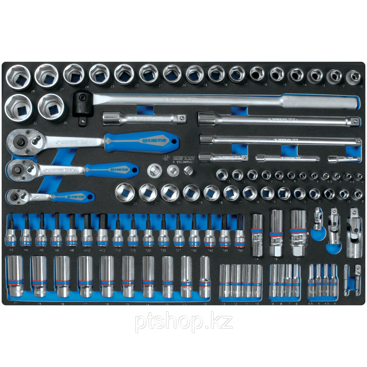Набор торцевых головок King Tony 9-9503MRV01 103 предмета