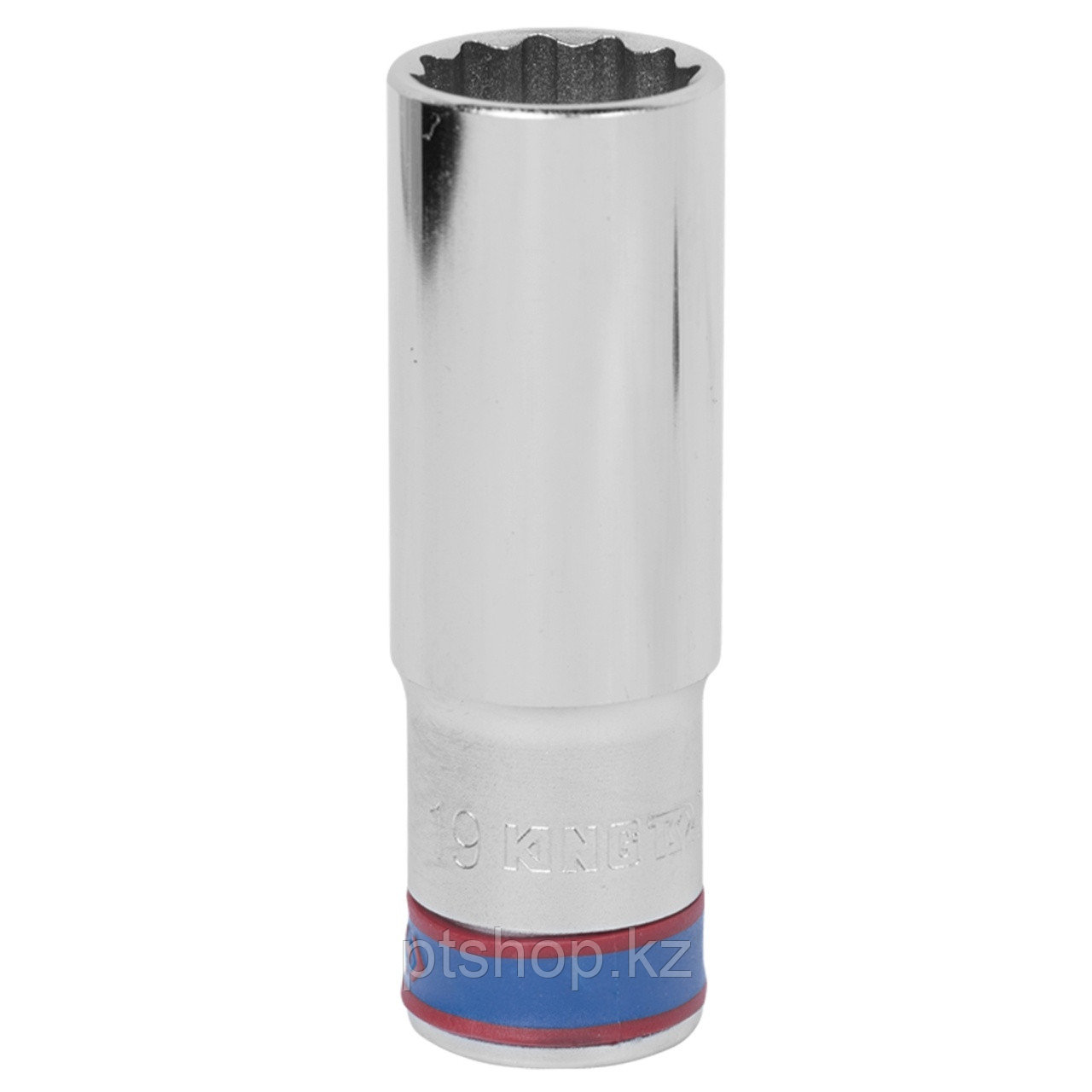 KING TONY Головка торцевая глубокая двенадцатигранная 1/2", 19 мм KING TONY 423019M