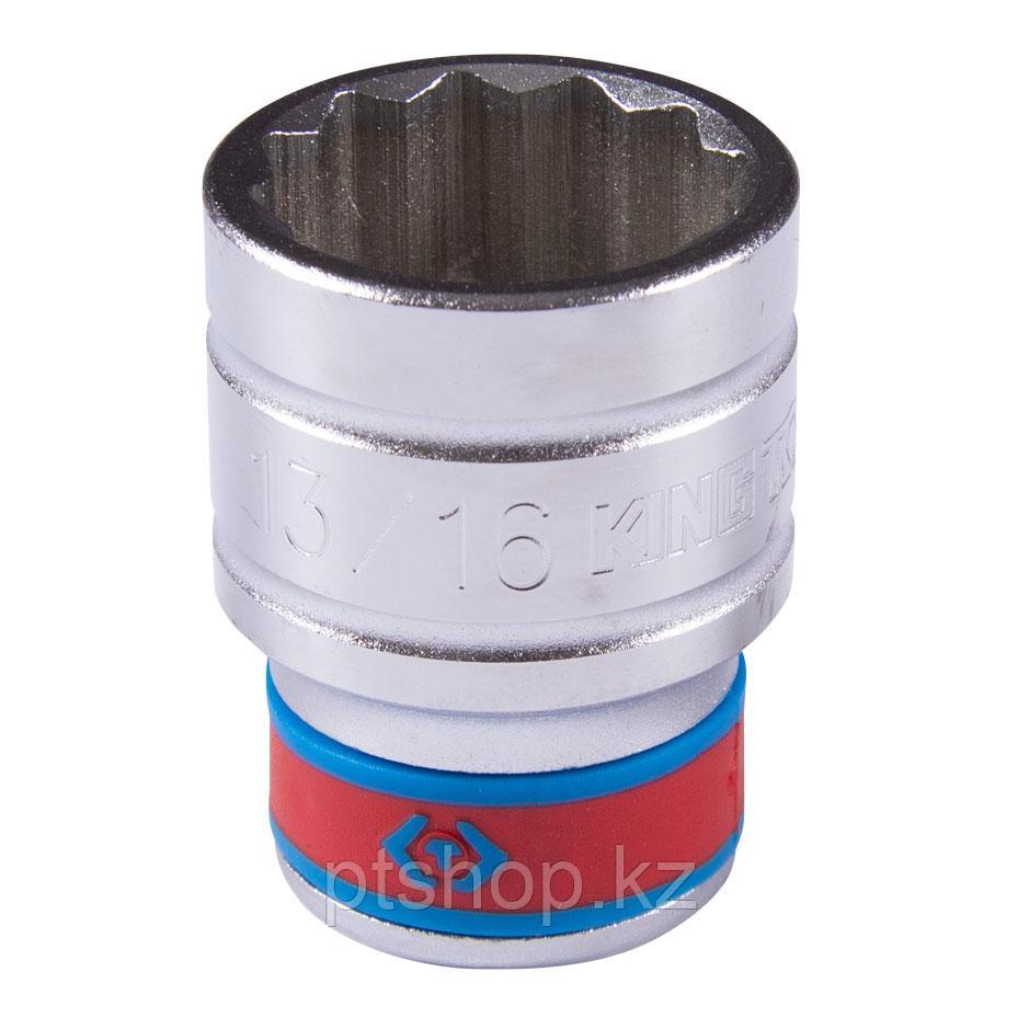 KING TONY Головка торцевая стандартная двенадцатигранная 1/2", 13/16", дюймовая KING TONY 433026S