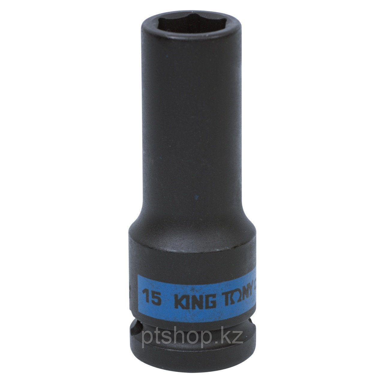 KING TONY Головка торцевая ударная глубокая шестигранная 1/2", 15 мм KING TONY 443515M