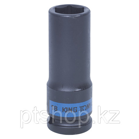 KING TONY Головка торцевая ударная глубокая шестигранная 1/2", 18 мм KING TONY 443518M, фото 1