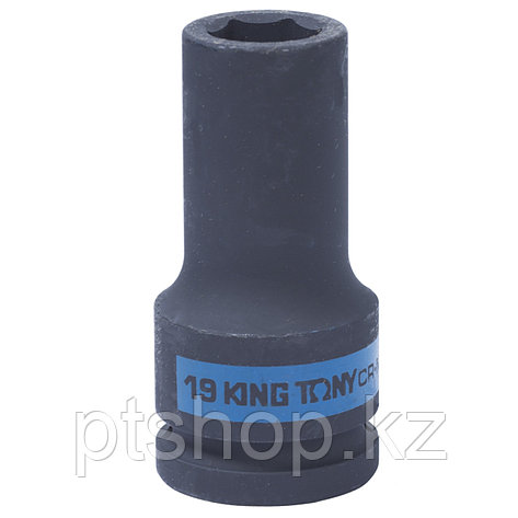 KING TONY Головка торцевая ударная глубокая шестигранная 3/4", 19 мм KING TONY 643519M, фото 1