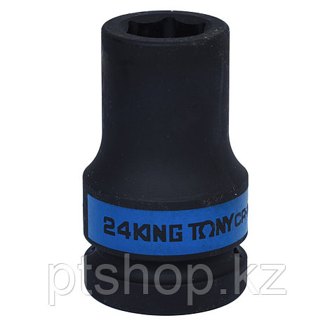 KING TONY Головка торцевая ударная глубокая шестигранная 1", 24 мм KING TONY 843524M, фото 1