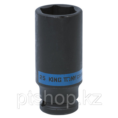 KING TONY Головка торцевая ударная глубокая шестигранная 1/2", 25 мм KING TONY 443525M, фото 1