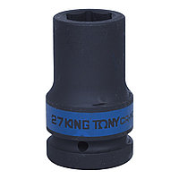 KING TONY Головка торцевая ударная глубокая шестигранная 1", 27 мм KING TONY 843527M