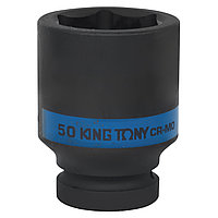 KING TONY Головка торцевая ударная глубокая шестигранная 1", 50 мм KING TONY 843550M