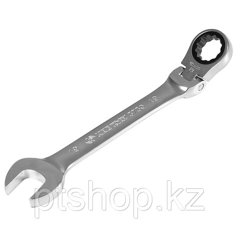 KING TONY Ключ трещоточный комбинированный с шарниром 19 мм KING TONY 373019M, фото 1