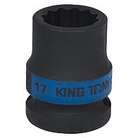 Головка торцевая ударная двенадцатигранная 1/2" 17 мм KING TONY 453017M