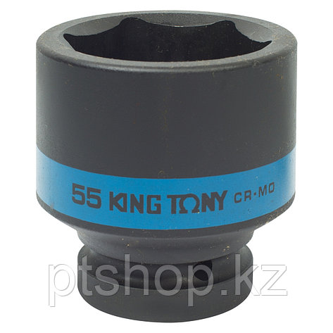 KING TONY Головка торцевая ударная шестигранная 1", 55 мм KING TONY 853555M, фото 1