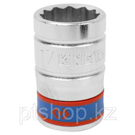 KING TONY Головка торцевая стандартная двенадцатигранная 1/2", 17 мм KING TONY 433017M, фото 1