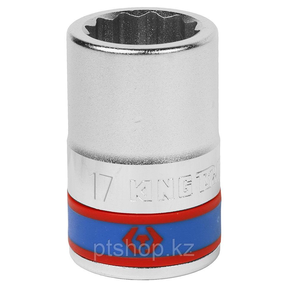 KING TONY Головка торцевая стандартная двенадцатигранная 3/4", 17 мм KING TONY 633017M
