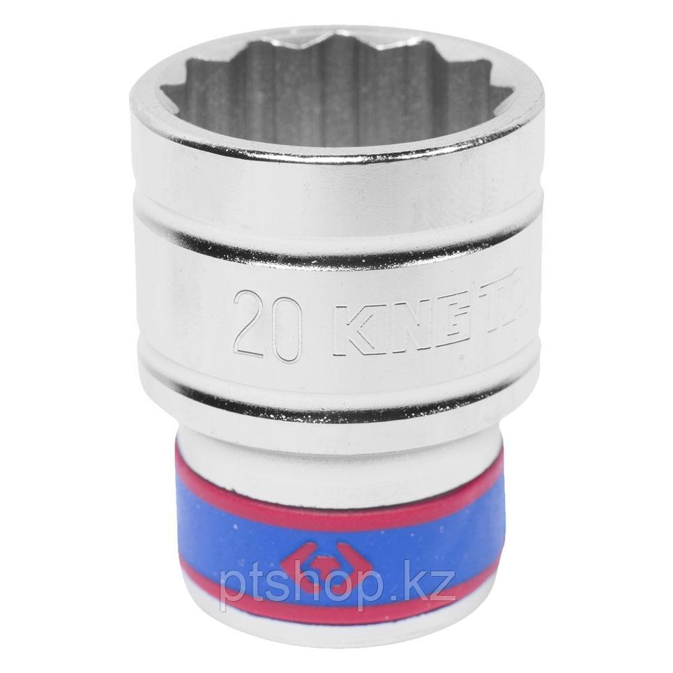 KING TONY Головка торцевая стандартная двенадцатигранная 1/2", 20 мм KING TONY 433020M
