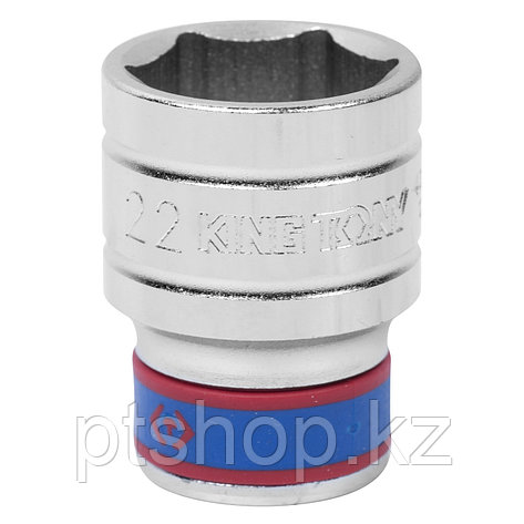 KING TONY Головка торцевая стандартная шестигранная 1/2", 22 мм KING TONY 433522M, фото 1