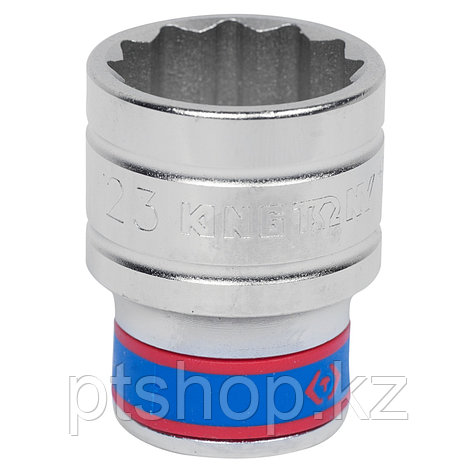 KING TONY Головка торцевая стандартная двенадцатигранная 1/2", 23 мм KING TONY 433023M, фото 1