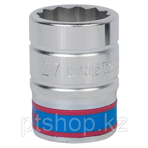 KING TONY Головка торцевая стандартная двенадцатигранная 3/4", 27 мм KING TONY 633027M, фото 1