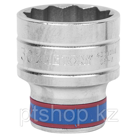 KING TONY Головка торцевая стандартная двенадцатигранная 1/2", 30 мм KING TONY 433030M, фото 1