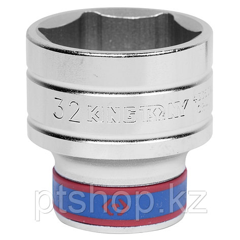 KING TONY Головка торцевая стандартная шестигранная 1/2", 32 мм KING TONY 433532M, фото 1