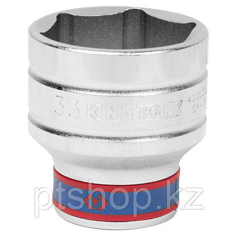 KING TONY Головка торцевая стандартная шестигранная 1/2", 33 мм KING TONY 433533M, фото 1