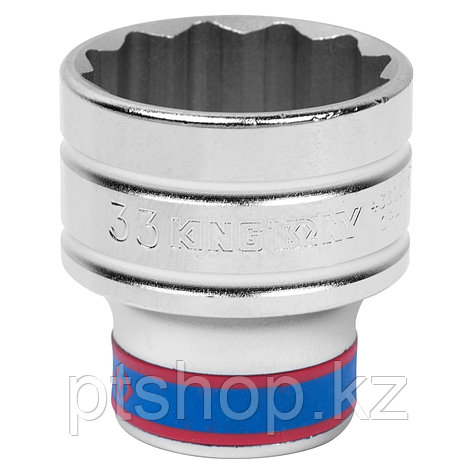 KING TONY Головка торцевая стандартная двенадцатигранная 1/2", 33 мм KING TONY 433033M, фото 1
