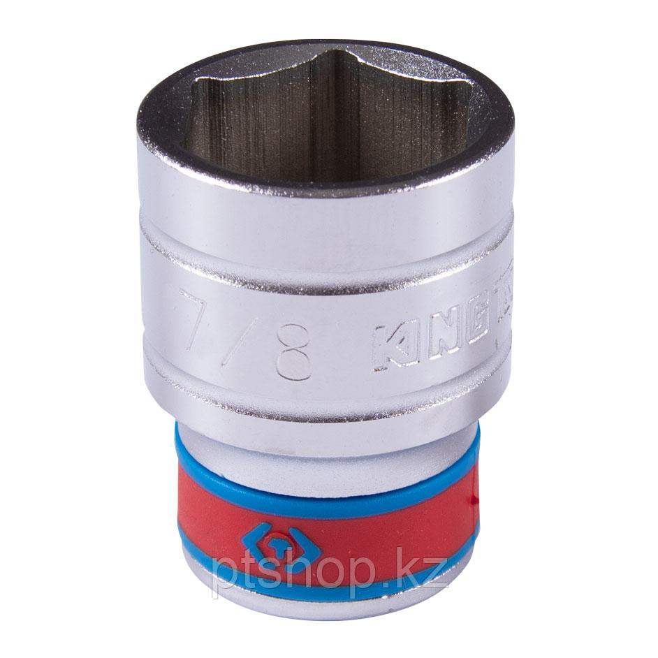 KING TONY Головка торцевая стандартная шестигранная 1/2", 7/8", дюймовая KING TONY 433528S