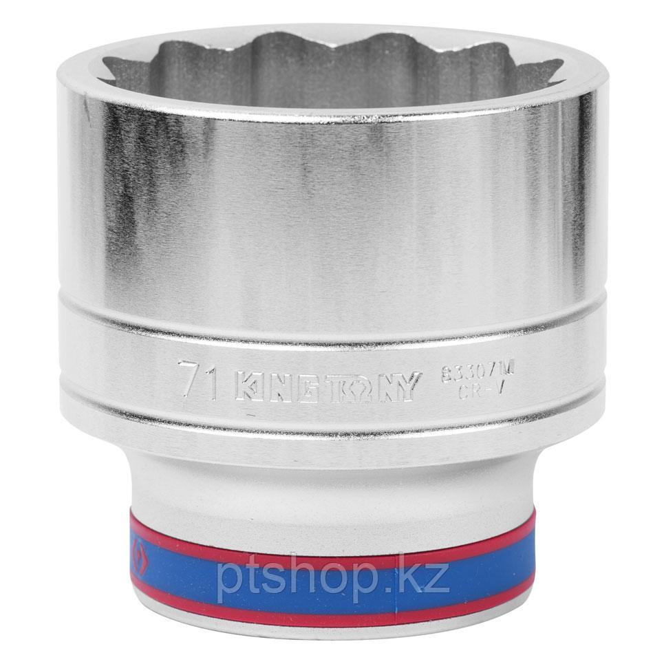 KING TONY Головка торцевая стандартная двенадцатигранная 1", 71 мм KING TONY 833071M