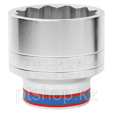 KING TONY Головка торцевая стандартная двенадцатигранная 1", 75 мм KING TONY 833075M, фото 1