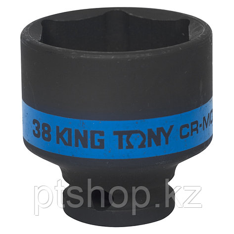 KING TONY Головка торцевая ударная шестигранная 1/2", 38 мм KING TONY 453538M, фото 1