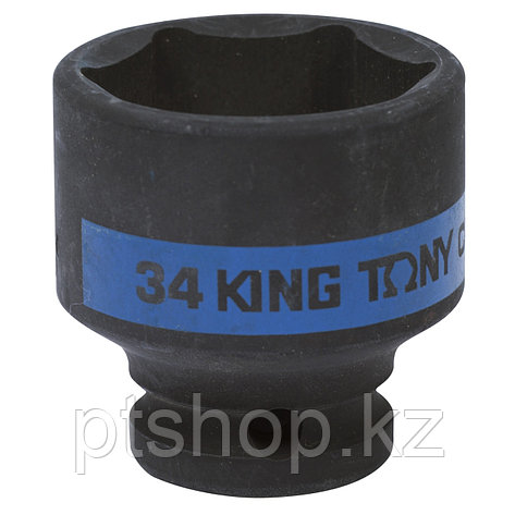 KING TONY Головка торцевая ударная шестигранная 1/2", 34 мм KING TONY 453534M, фото 1