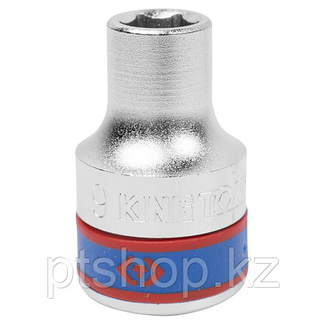 KING TONY Головка торцевая стандартная шестигранная 1/2", 9 мм KING TONY 433509M, фото 1