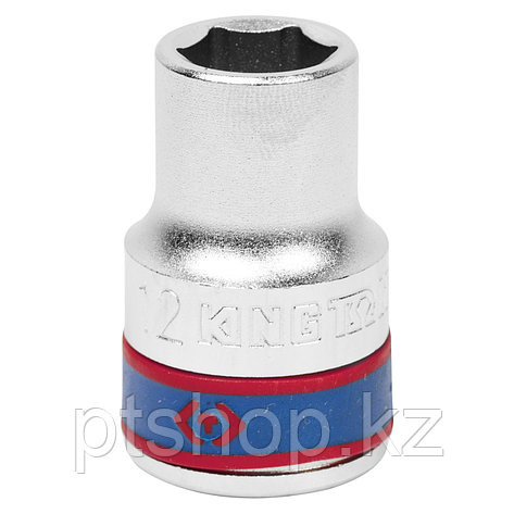 KING TONY Головка торцевая стандартная шестигранная 1/2", 12 мм KING TONY 433512M, фото 1